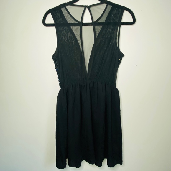 Forever 21 Sequence Little Black Dress - Picture 3 of 4